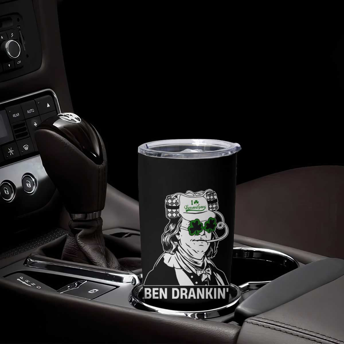Funny St Patrick's Day Ben Dranking Tumbler Cup Benjamin Franklin Retro Saint Paddy's Day TS02 Print Your Wear