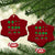 Funny Shamrock Fraction Ceramic Ornament St Patrick's Day Math Lover TS02 Print Your Wear