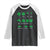Funny Shamrock Fraction Raglan Shirt St Patrick's Day Math Lover TS02 Black White Print Your Wear