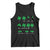 Funny Shamrock Fraction Tank Top St Patrick's Day Math Lover TS02 Black Print Your Wear