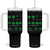 Funny Shamrock Fraction Tumbler With Handle St Patrick's Day Math Lover TS02 One Size: 40 oz Black Print Your Wear