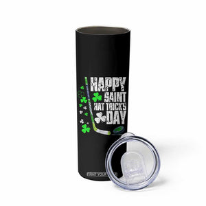 St. Patrick's Day Ice Hockey Skinny Tumbler Happy Saint Hat Trick's Lucky Shamrocks TS02 Print Your Wear
