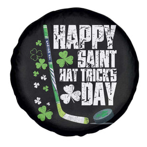 St. Patrick's Day Ice Hockey Spare Tire Cover Happy Saint Hat Trick's Lucky Shamrocks TS02 Print Your Wear