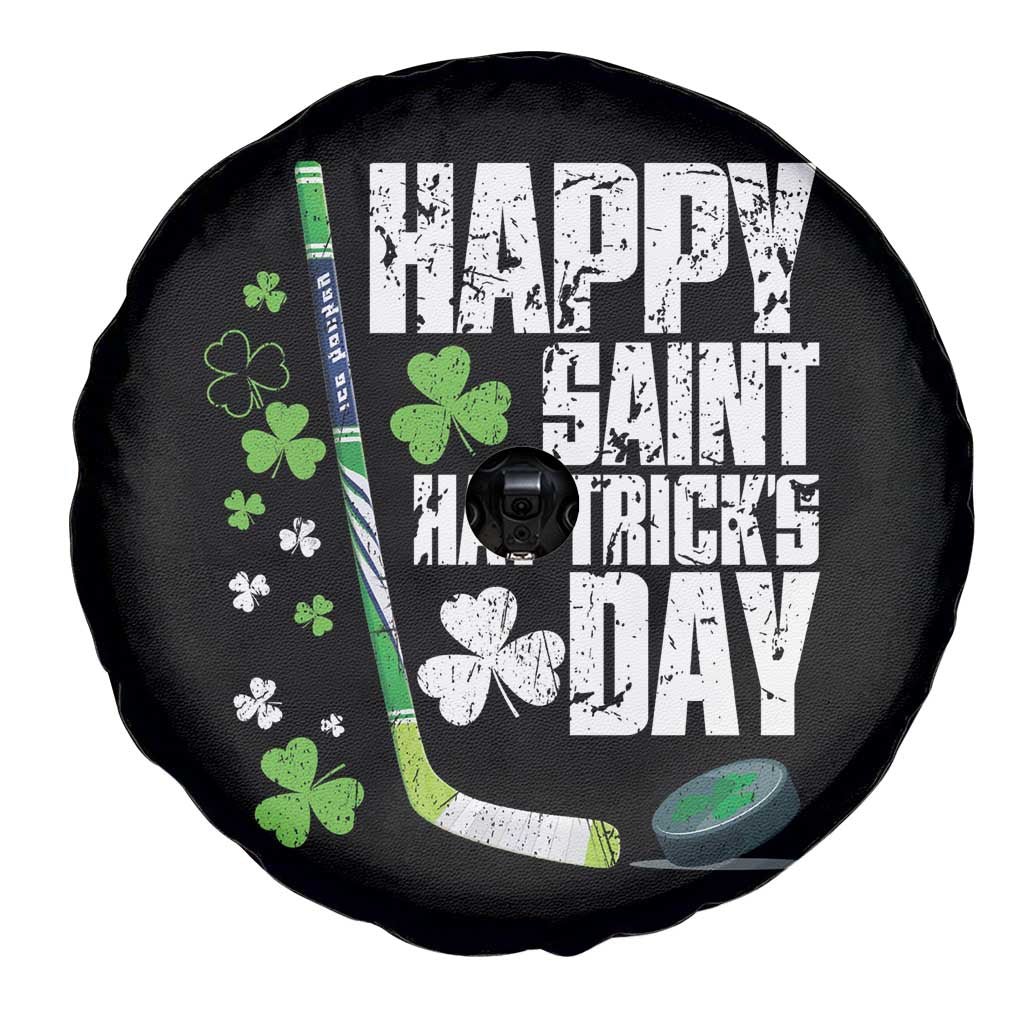 St. Patrick's Day Ice Hockey Spare Tire Cover Happy Saint Hat Trick's Lucky Shamrocks TS02 Print Your Wear
