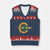 Chicago Irish Chirish V-Neck Knit Sweater Vest Happy Saint Patrick's Day Lucky Shamrock TS02 Navy Red Print Your Wear