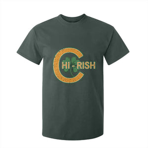 Chicago Irish Chirish T Shirt For Kid Happy Saint Patrick's Day Lucky Shamrock TS02 Dark Forest Green Print Your Wear
