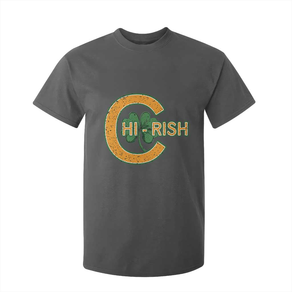 Chicago Irish Chirish T Shirt For Kid Happy Saint Patrick's Day Lucky Shamrock TS02 Dark Heather Print Your Wear