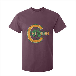 Chicago Irish Chirish T Shirt For Kid Happy Saint Patrick's Day Lucky Shamrock TS02 Maroon Print Your Wear