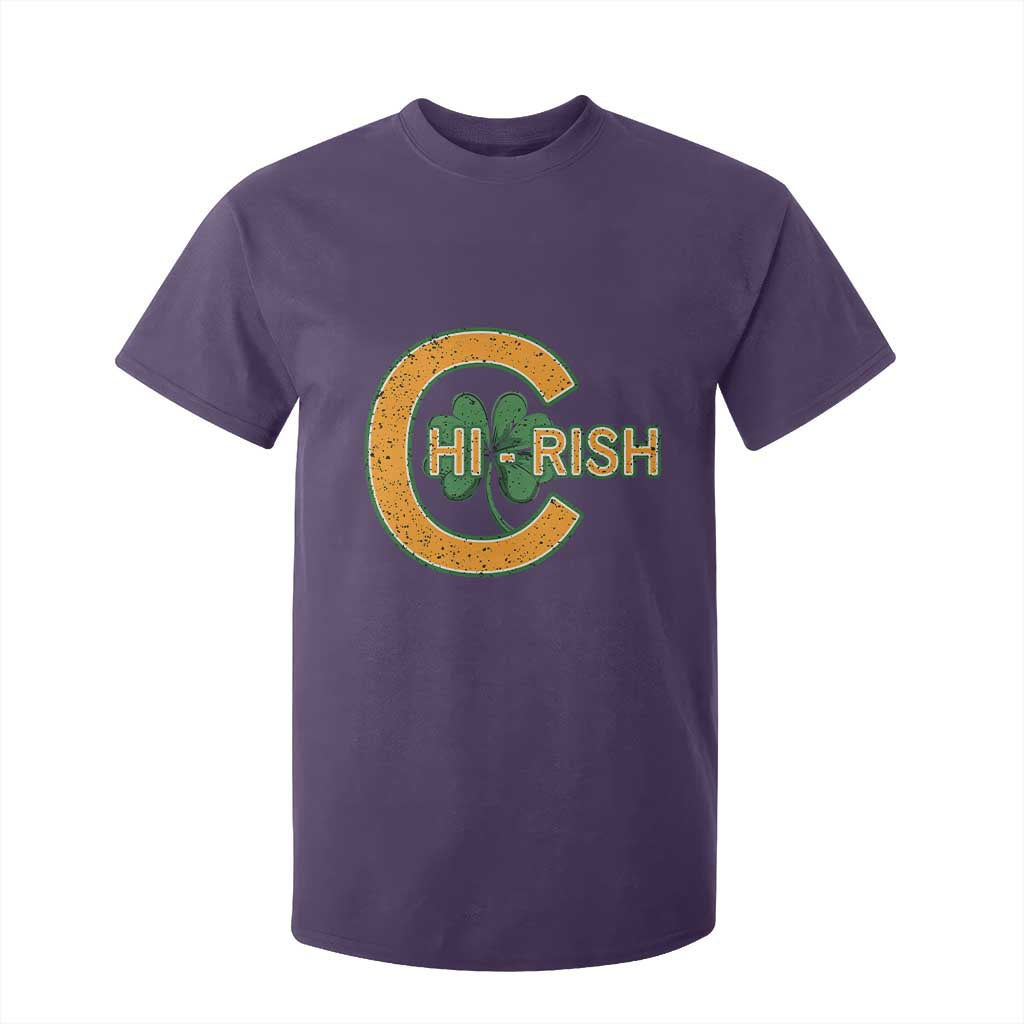 Chicago Irish Chirish T Shirt For Kid Happy Saint Patrick's Day Lucky Shamrock TS02 Purple Print Your Wear