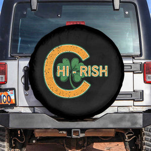 Chicago Irish Chirish Spare Tire Cover Happy Saint Patrick's Day Lucky Shamrock TS02 No hole Black Print Your Wear