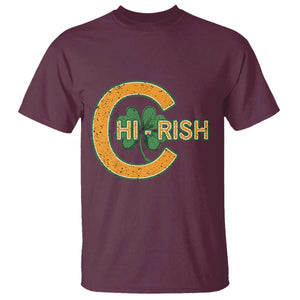 Chicago Irish Chirish T Shirt Happy Saint Patrick's Day Lucky Shamrock TS02 Maroon Print Your Wear