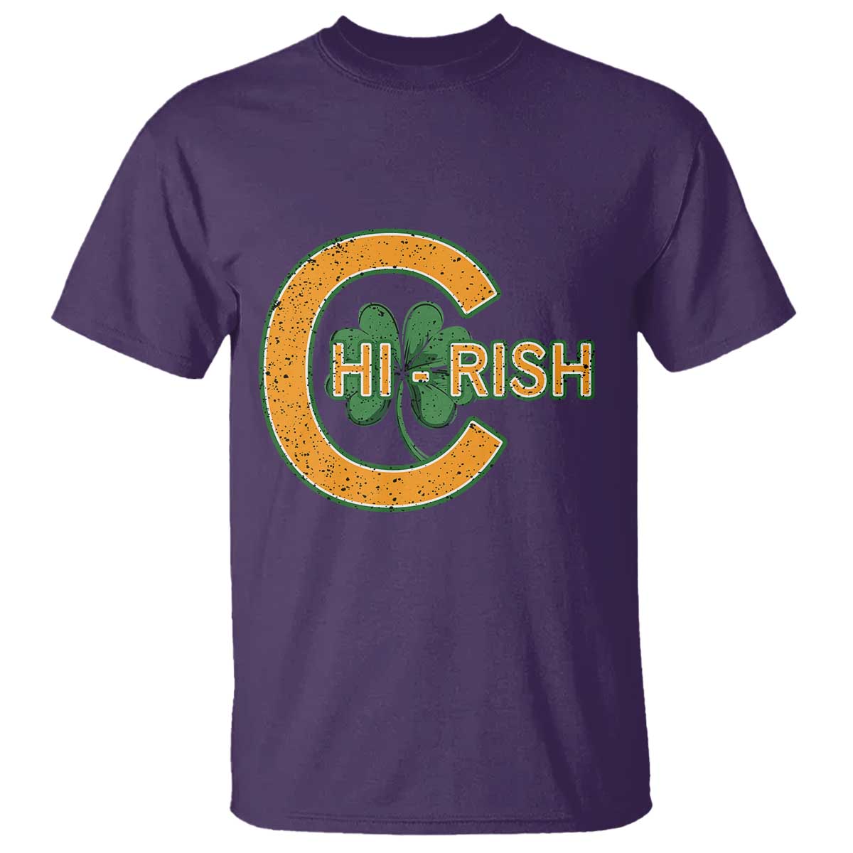 Chicago Irish Chirish T Shirt Happy Saint Patrick's Day Lucky Shamrock TS02 Purple Print Your Wear