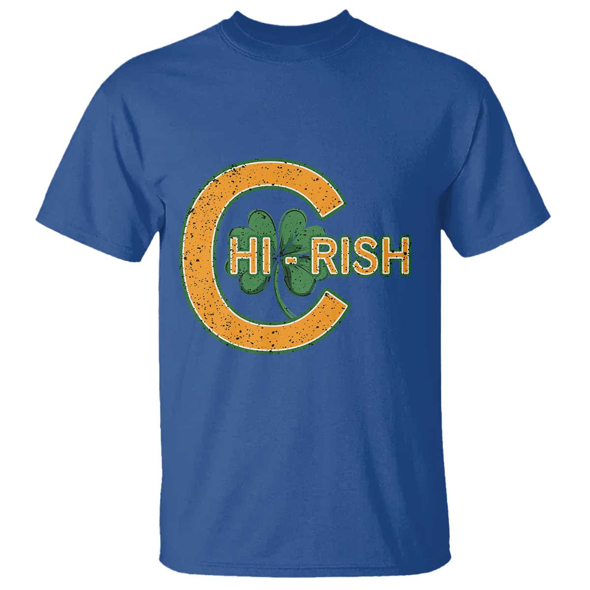 Chicago Irish Chirish T Shirt Happy Saint Patrick's Day Lucky Shamrock TS02 Royal Blue Print Your Wear