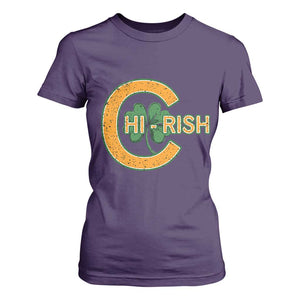 Chicago Irish Chirish T Shirt For Women Happy Saint Patrick's Day Lucky Shamrock TS02 Purple Print Your Wear