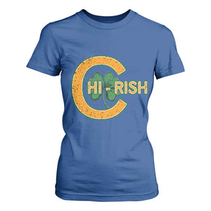 Chicago Irish Chirish T Shirt For Women Happy Saint Patrick's Day Lucky Shamrock TS02 Royal Blue Print Your Wear