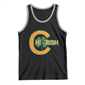 Chicago Irish Chirish Tank Top Happy Saint Patrick's Day Lucky Shamrock TS02 Black Athletic Heather Print Your Wear