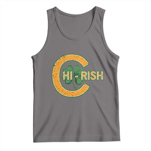 Chicago Irish Chirish Tank Top Happy Saint Patrick's Day Lucky Shamrock TS02 Deep Heather Print Your Wear