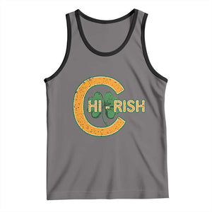Chicago Irish Chirish Tank Top Happy Saint Patrick's Day Lucky Shamrock TS02 Deep Heather Black Print Your Wear