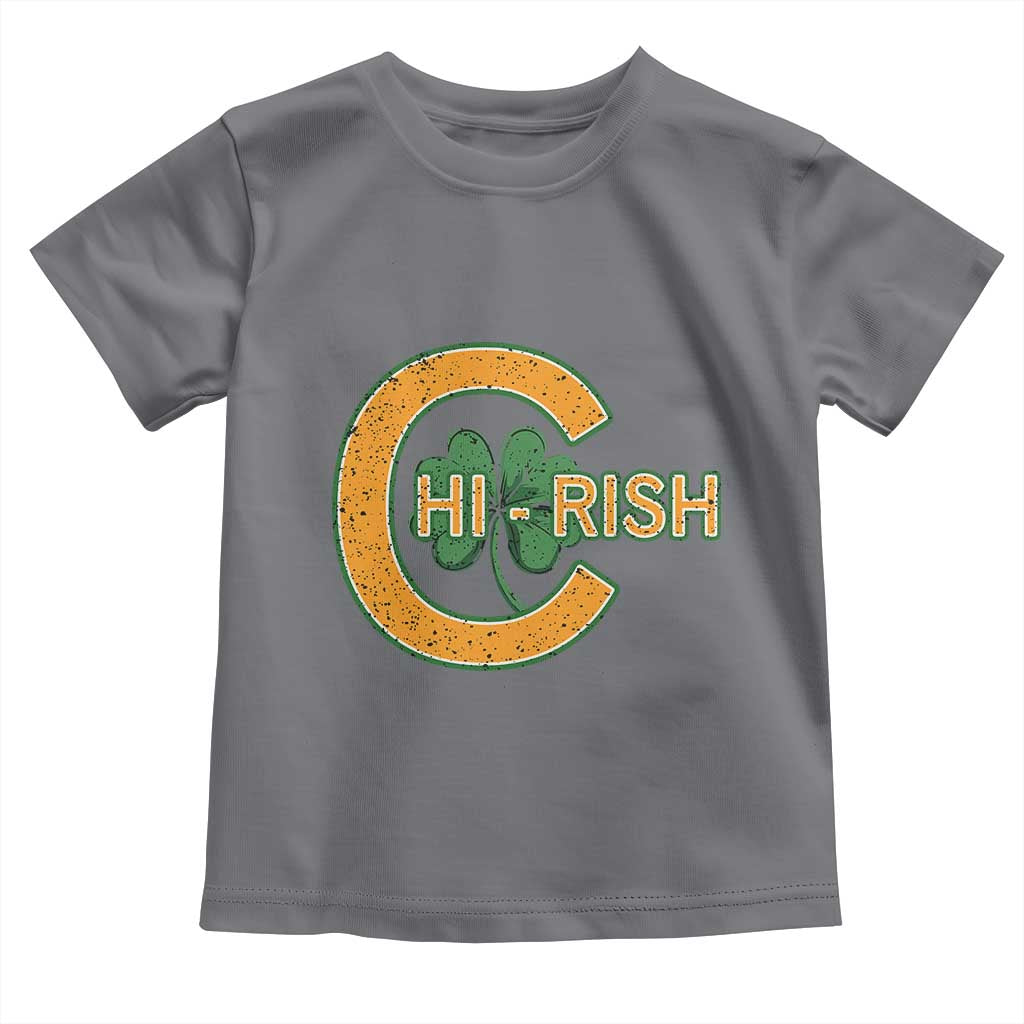 Chicago Irish Chirish Toddler T Shirt Happy Saint Patrick's Day Lucky Shamrock TS02 Charcoal Print Your Wear