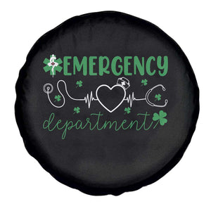 Funny St Patricks Day ER Nurse Spare Tire Cover Emergency Department Lucky Shamrocks TS02 Print Your Wear
