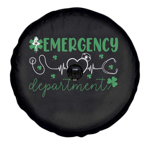 Funny St Patricks Day ER Nurse Spare Tire Cover Emergency Department Lucky Shamrocks TS02 Print Your Wear