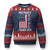 Resist Hands Off Ugly Christmas Sweater Vintage American Betsy Ross Flag We The People TS02 Navy Red Print Your Wear