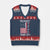 Resist Hands Off V-Neck Knit Sweater Vest Vintage American Betsy Ross Flag We The People TS02 Navy Red Print Your Wear