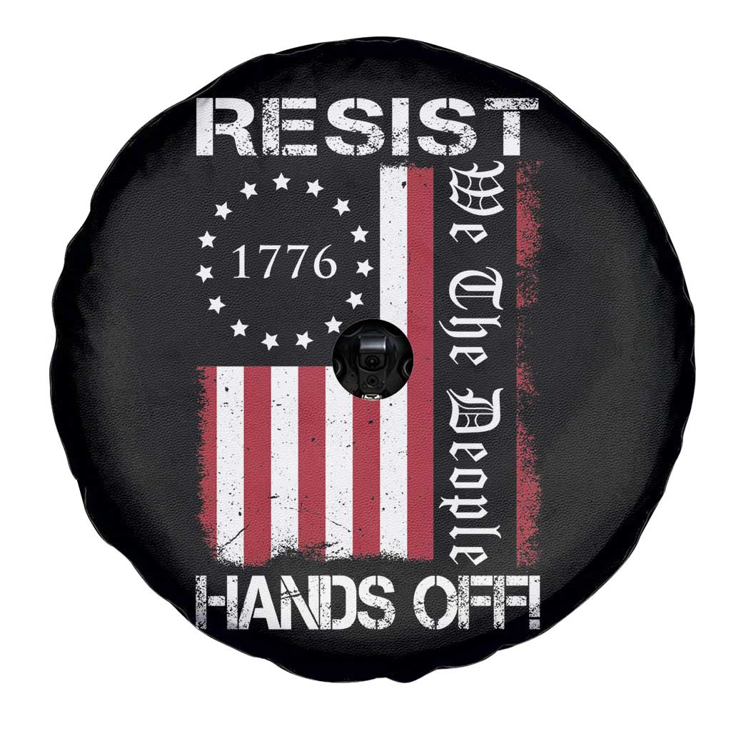 Resist Hands Off Spare Tire Cover Vintage American Betsy Ross Flag We The People TS02 Print Your Wear