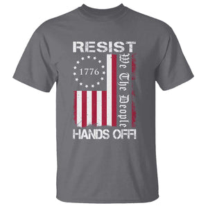 Resist Hands Off T Shirt Vintage American Betsy Ross Flag We The People TS02 Charcoal Print Your Wear