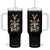 Funny Easter Skeleton Tumbler With Handle But Did You Dye Easter Day Sunday TS02 One Size: 40 oz Black Print Your Wear