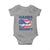 Hands Off My Social Security Baby Onesie Patriotic USA Retirement Protection American Flag TS02 Sport Gray Print Your Wear