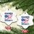 Hands Off My Social Security Ceramic Ornament Patriotic USA Retirement Protection American Flag TS02 Print Your Wear