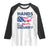 Hands Off My Social Security Raglan Shirt Patriotic USA Retirement Protection American Flag TS02 White Black Print Your Wear