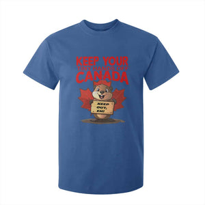 Keep Your Tiny Hands Off Canada T Shirt For Kid Not For Sale Canadian Maple Leaf Beaver TS02 Royal Blue Print Your Wear