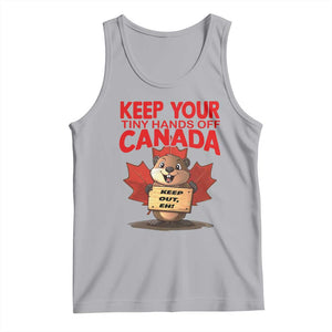 Keep Your Tiny Hands Off Canada Tank Top Not For Sale Canadian Maple Leaf Beaver TS02 Athletic Heather Print Your Wear