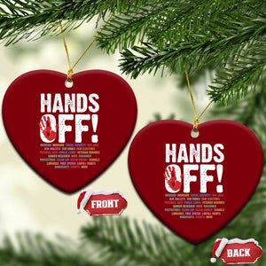 Resist Hands Off Ceramic Ornament Protect USA American We The People TS02 Print Your Wear