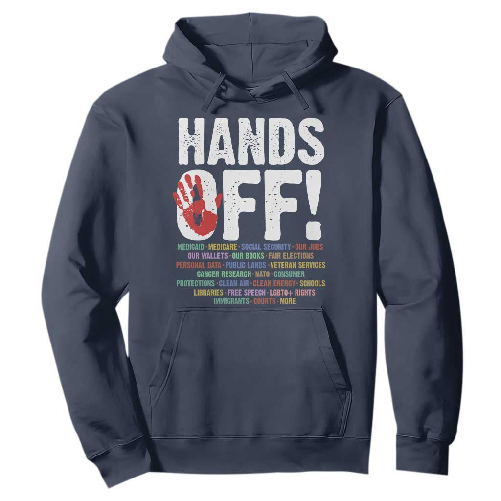 Resist Hands Off Hoodie Protect USA American We The People TS02 Navy Print Your Wear