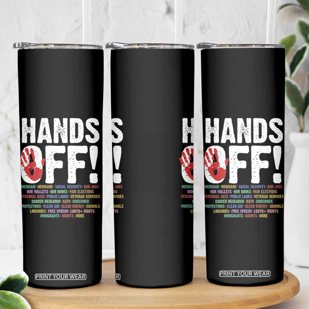 Resist Hands Off Skinny Tumbler Protect USA American We The People TS02 Print Your Wear