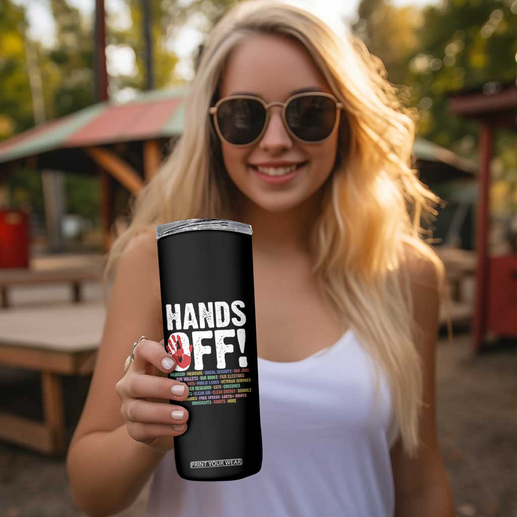 Resist Hands Off Skinny Tumbler Protect USA American We The People TS02 Print Your Wear
