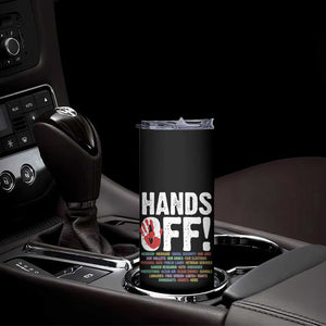 Resist Hands Off Skinny Tumbler Protect USA American We The People TS02 Print Your Wear