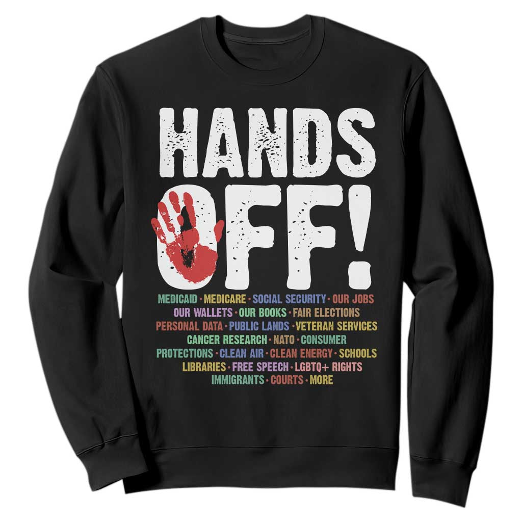 Resist Hands Off Sweatshirt Protect USA American We The People TS02 Black Print Your Wear