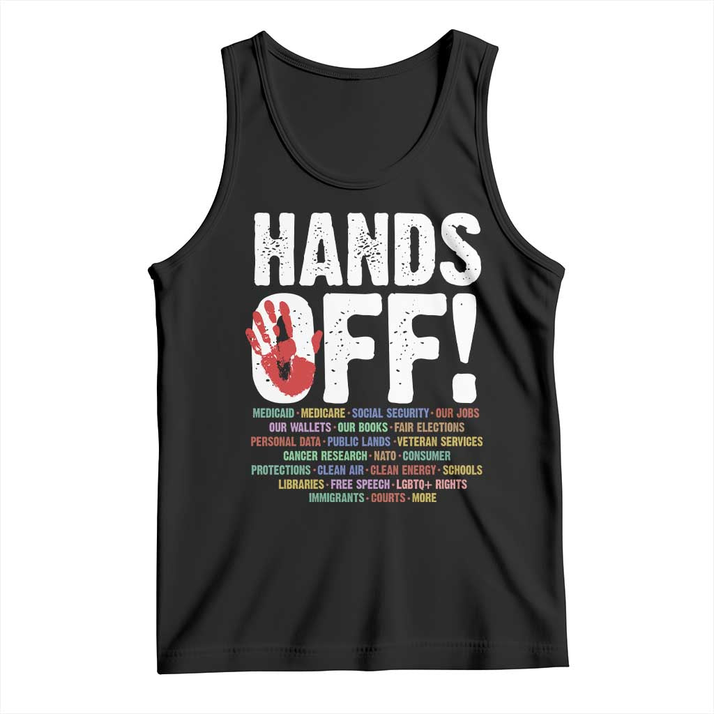 Resist Hands Off Tank Top Protect USA American We The People TS02 Black Print Your Wear