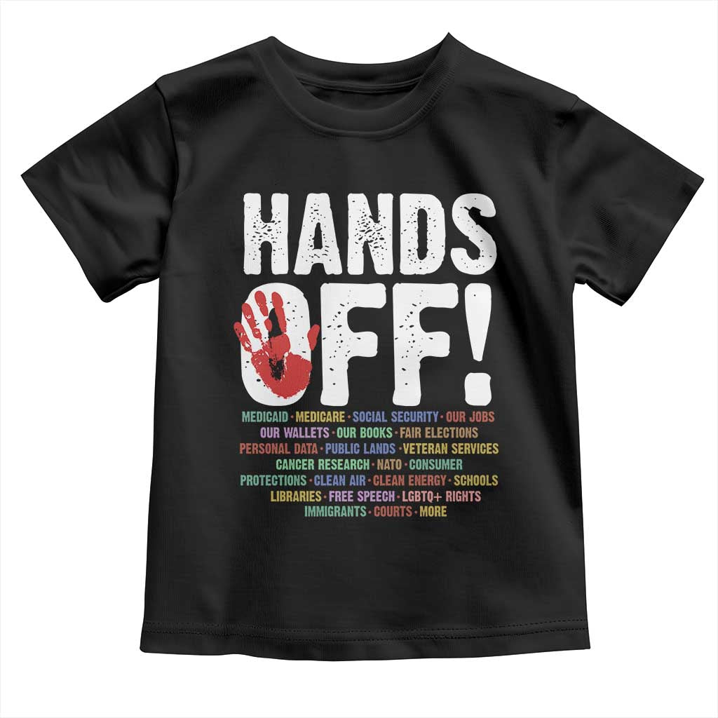 Resist Hands Off Toddler T Shirt Protect USA American We The People TS02 Black Print Your Wear