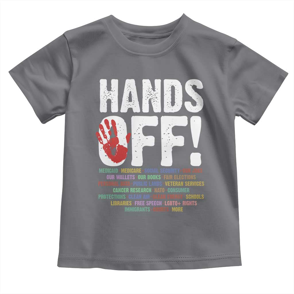 Resist Hands Off Toddler T Shirt Protect USA American We The People TS02 Charcoal Print Your Wear
