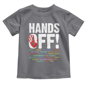 Resist Hands Off Toddler T Shirt Protect USA American We The People TS02 Charcoal Print Your Wear