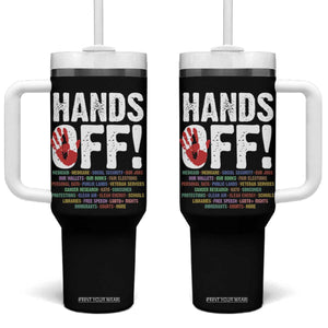 Resist Hands Off Tumbler With Handle Protect USA American We The People TS02 One Size: 40 oz Black Print Your Wear