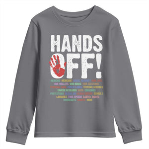 Resist Hands Off Youth Sweatshirt Protect USA American We The People TS02 Charcoal Print Your Wear