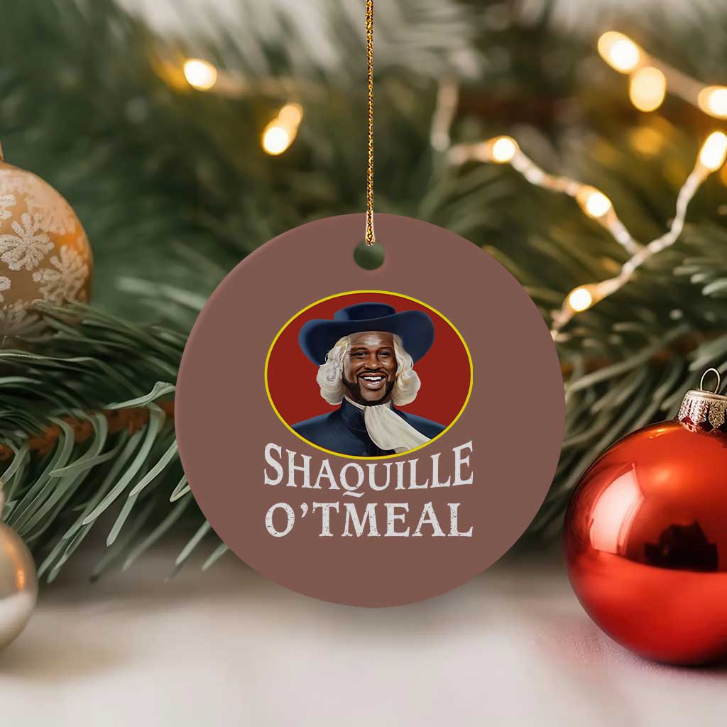 Funny Shaquille Oatmeal Ceramic Ornament Shaq O'neal Meme Cereal Parody TS02 1pc Mocha Print Your Wear