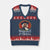 Funny Shaquille Oatmeal V-Neck Knit Sweater Vest Shaq O'neal Meme Cereal Parody TS02 Navy Red Print Your Wear