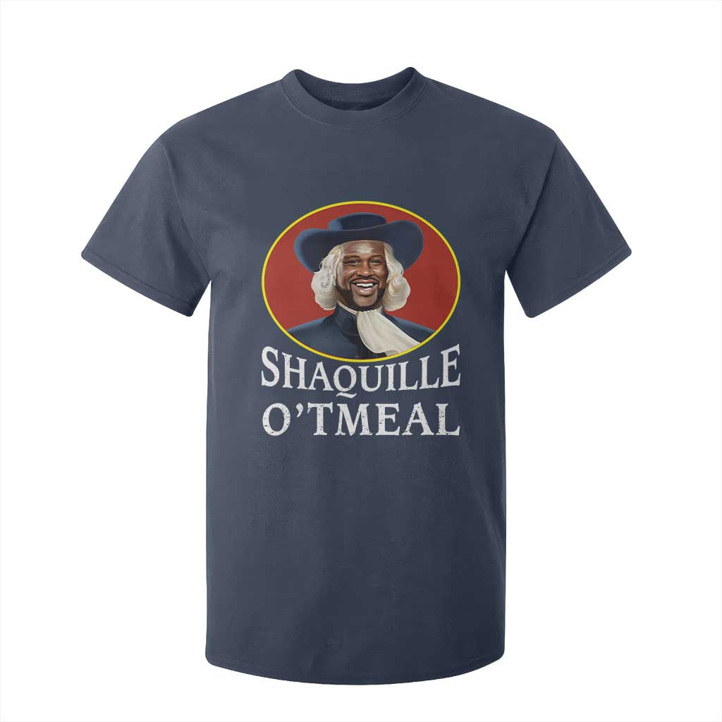 Funny Shaquille Oatmeal T Shirt For Kid Shaq O'neal Meme Cereal Parody TS02 Navy Print Your Wear